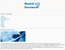 Tablet Screenshot of modellidocumenti.it